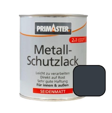 Primaster Metallschutzlack RAL 7016 anthrazitgrau 750 ml für Innen- und Außen von Primaster