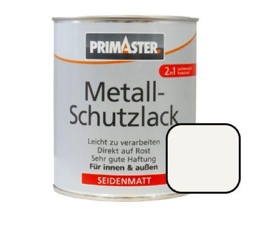 Primaster Metall-Schutzlack RAL 9010 750 ml weiß seidenmatt von Primaster