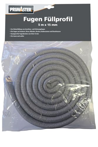 Primaster PE-Fugenfüllprofil Grau 5m x 15mm Fugenprofil Rundschnur Fugenschnur Primaster PE-Fugenfüllprofil Grau 5m x 15mm Fugenprofil Rundschnur Fugenschnur von Primaster