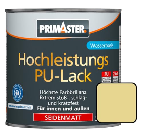 Primaster PU Lack RAL 1015 elfenbein 125 ml für Innen- und Außen hoch deckend von Primaster