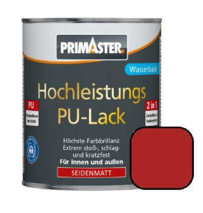 Primaster PU-Lack RAL 3000 750 ml feuerrot seidenmatt von Primaster