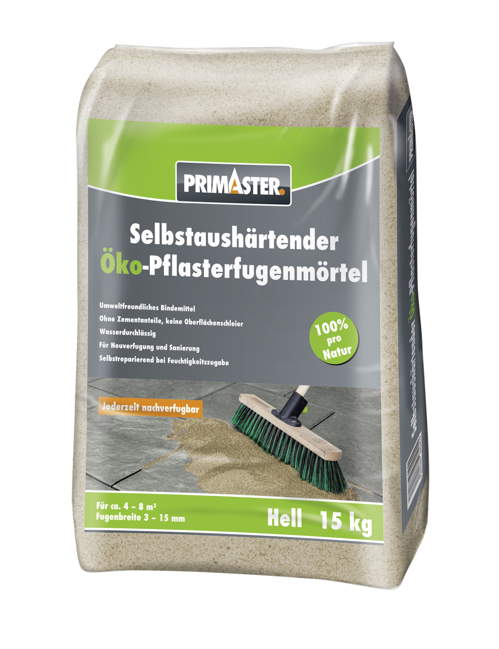 Primaster Pflasterfugenmörtel Öko selbstaushärtend 15 kg hell von Primaster