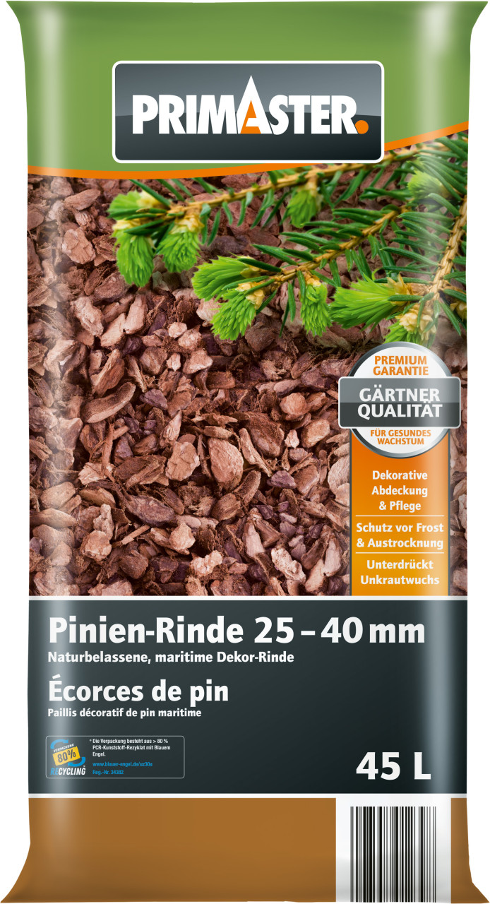 Primaster Pinienrinde 25-40 mm 45 L von Primaster