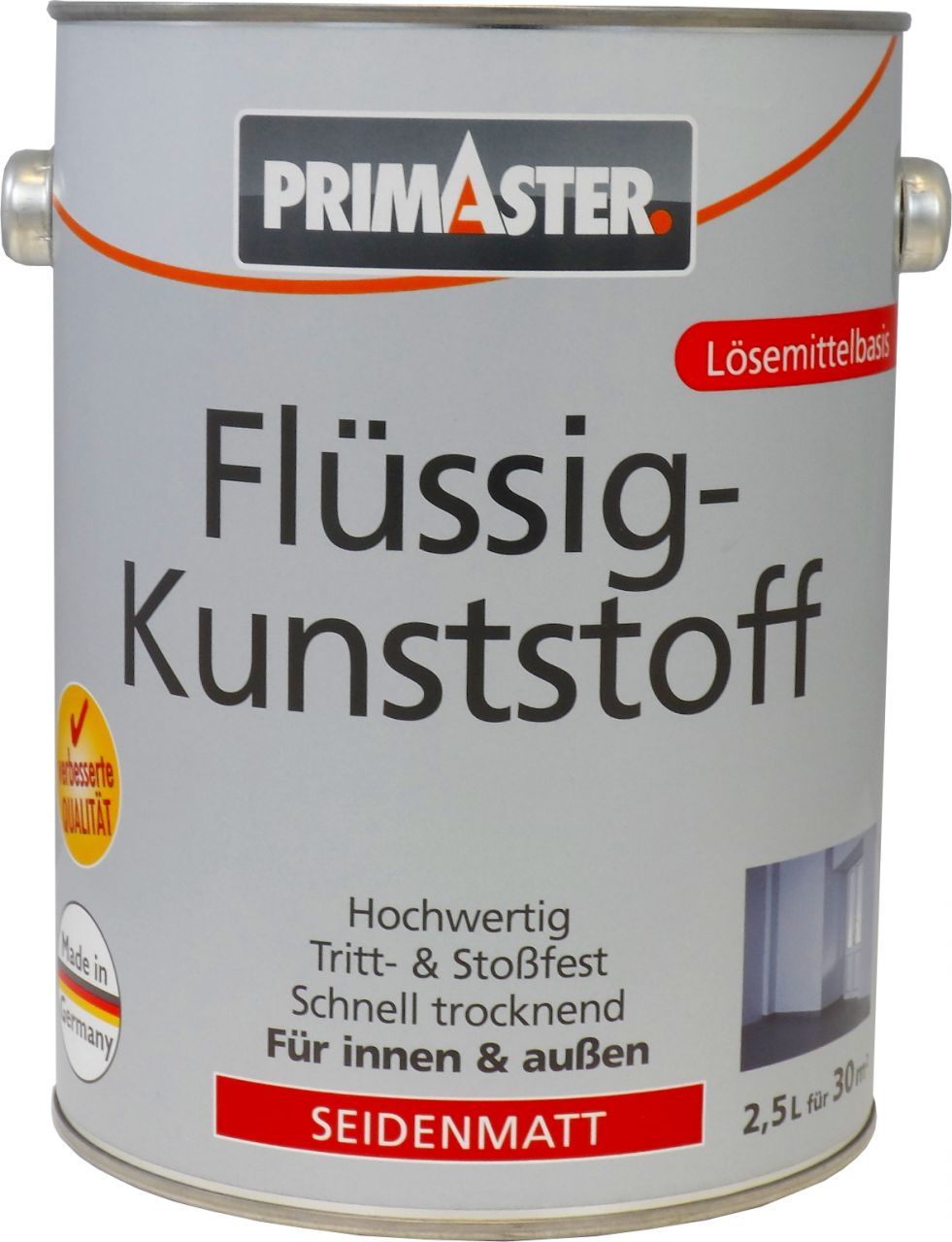 Primaster Premium Flüssigkunststoff 2,5L Premium weiß von Primaster