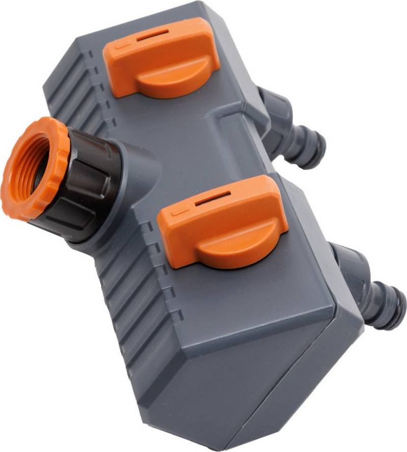 Primaster Schlauchhalterung Primaster 2-Wege Verteiler für Gartenschlauch Ø 19 von Primaster