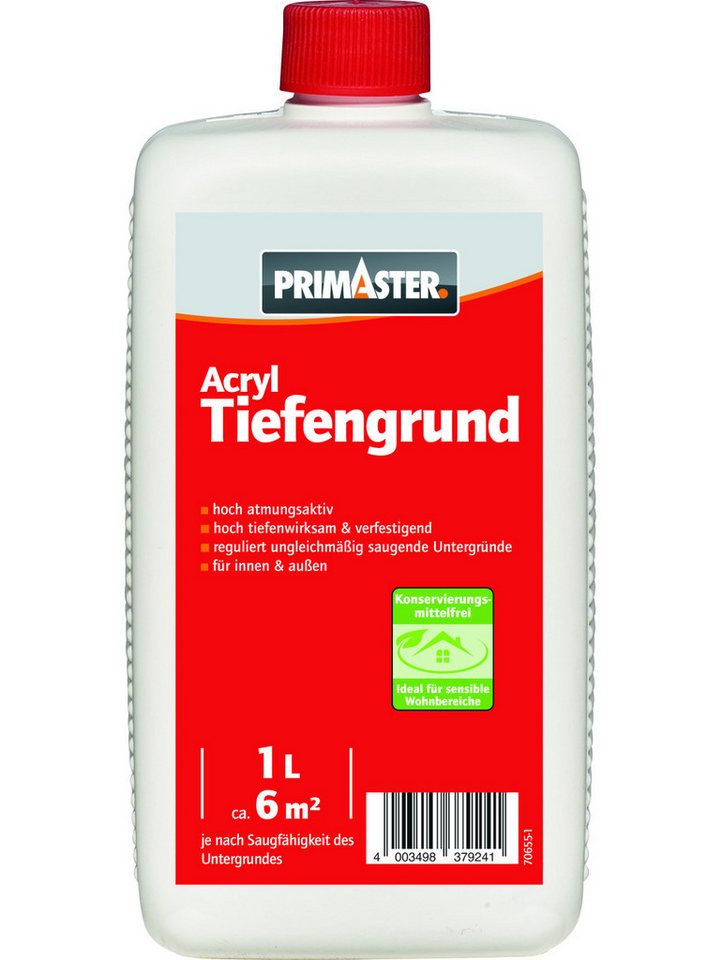 Primaster Primaster Acryl Tiefengrund 1 L farblos Naturstein-Imprägnierung Primaster Primaster Acryl Tiefengrund 1 L farblos Naturstein-Imprägnierung von Primaster