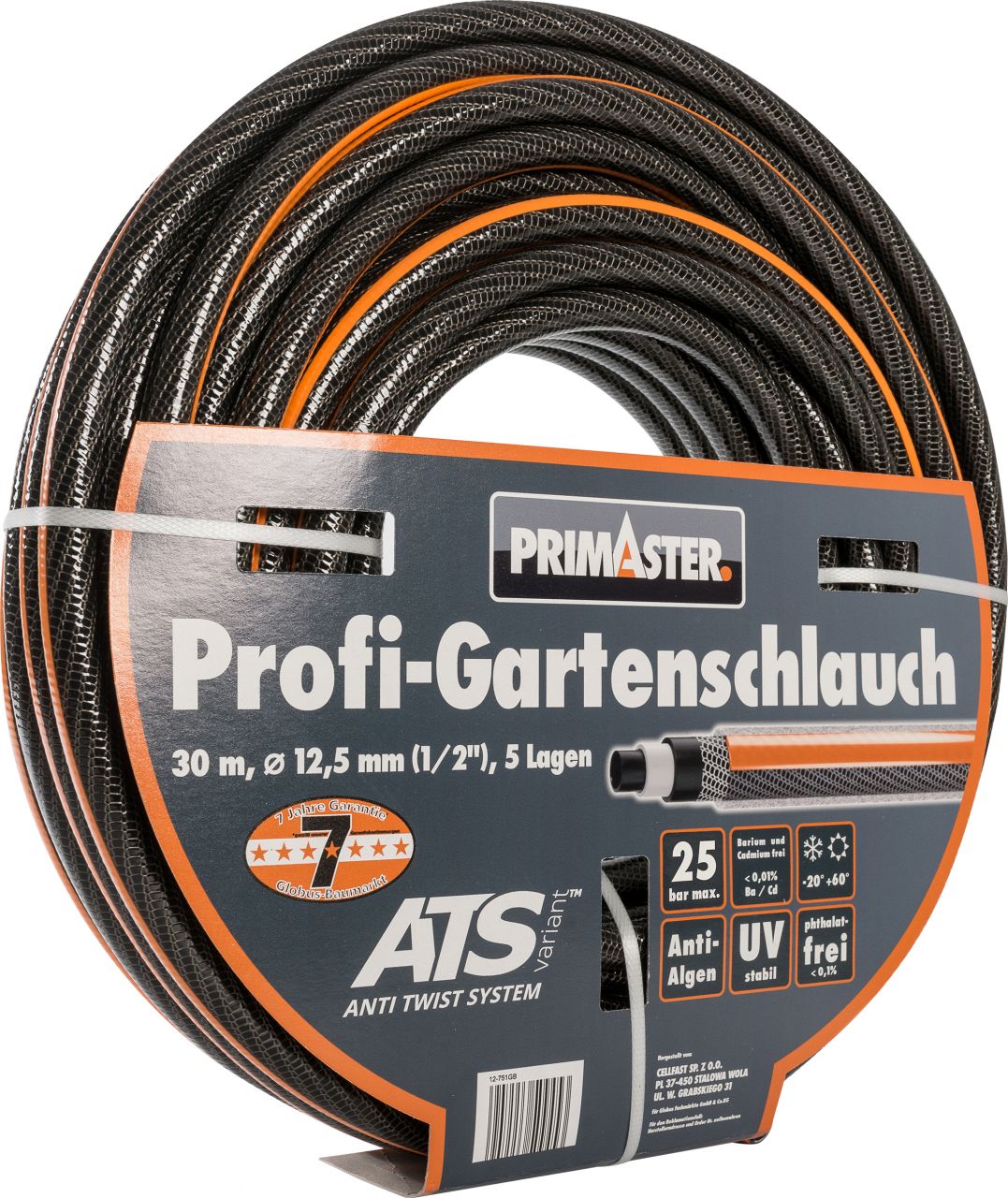 Primaster Profi-Gartenschlauch 30 m Ø 12,7 mm (1/2) von Primaster