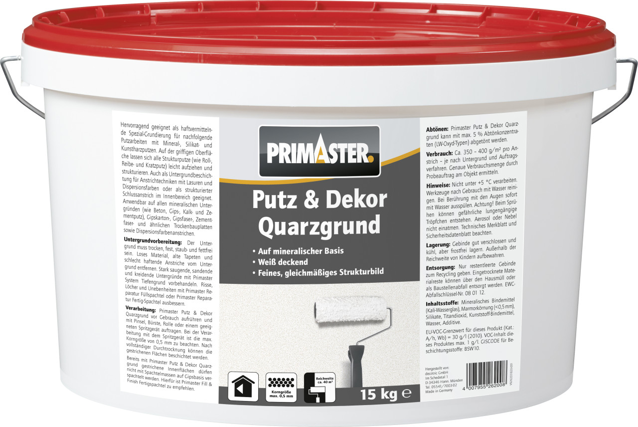 Primaster Putz & Dekor Quarzgrund 15 kg von Primaster