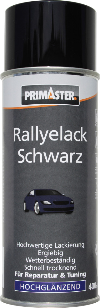 Primaster Rallye-Lackspray schwarz glänzend 400ml Primaster Rallye-Lackspray schwarz glänzend 400ml von Primaster