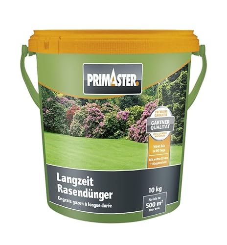 Primaster Rasendünger mit Sofortwirkung und Langzeitwirkung 10 kg 500 m² Dünger von Primaster