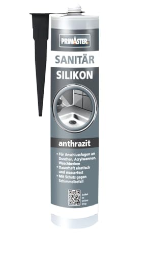 Primaster Sanitär Silikon anthrazit 310 ml Dichtstoff von Primaster