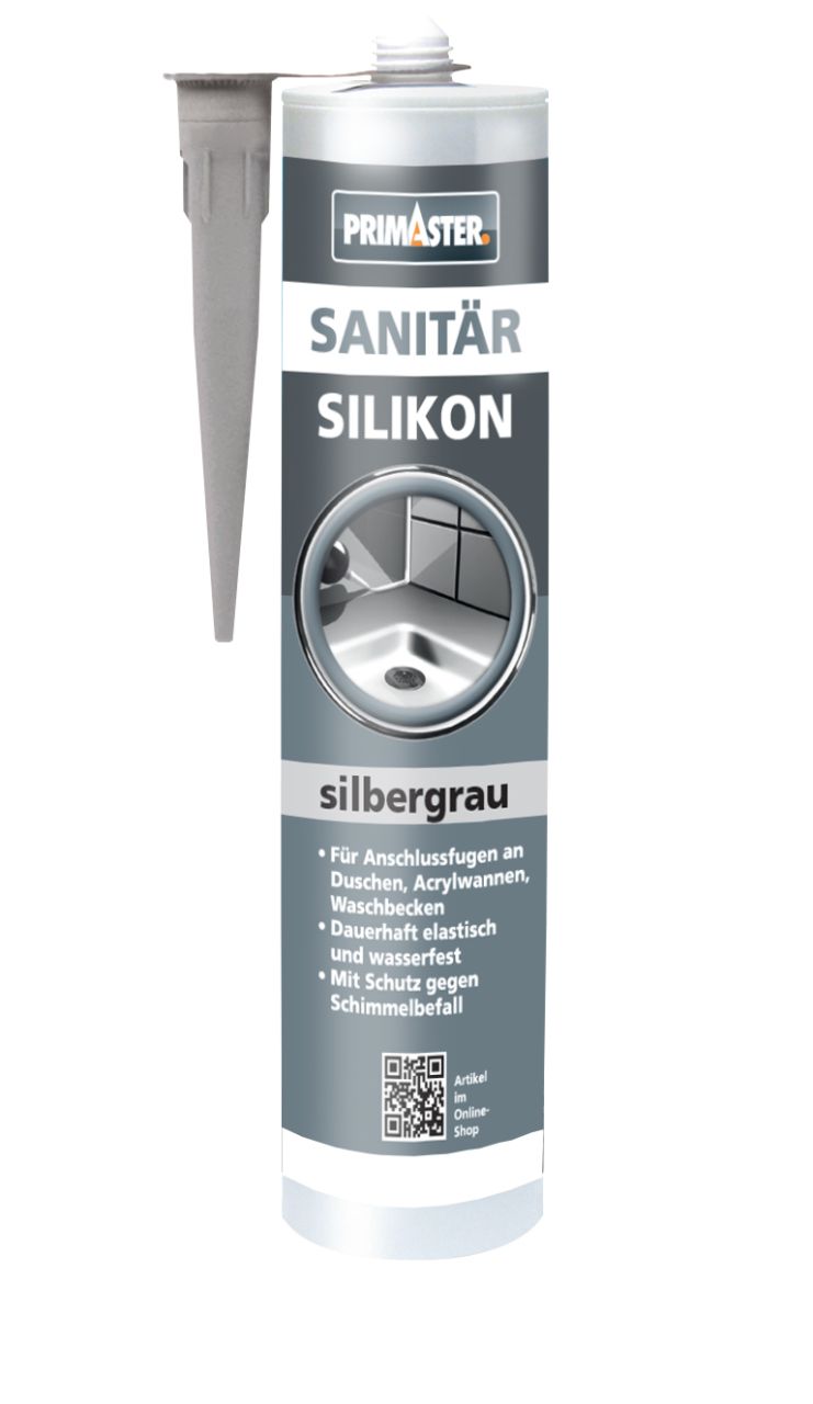 Primaster Sanitär Silikon silbergrau 310 ml von Primaster