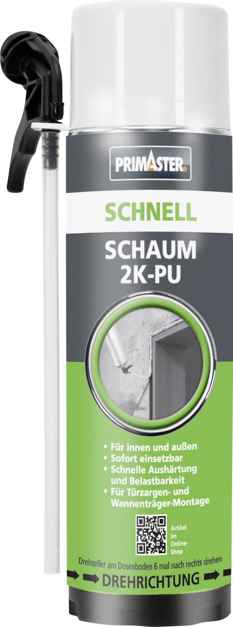 Primaster PU-Schnell Schaum 2K B2 400 ml von Primaster