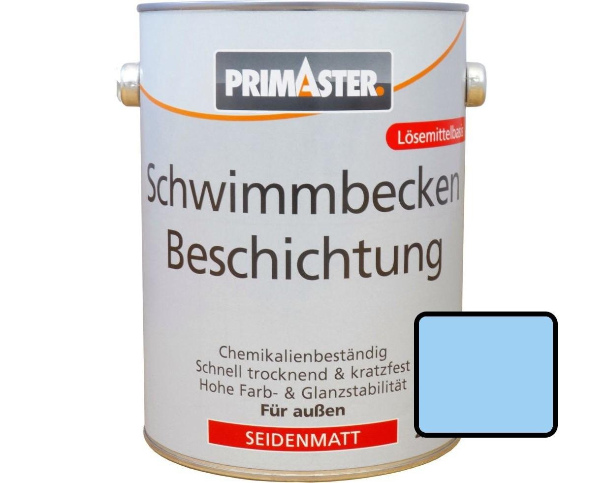 Primaster Schwimmbeckenbeschichtung 750 ml poolblau seidenmatt von Primaster