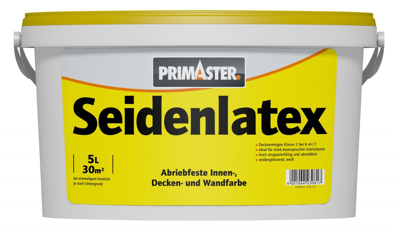 Primaster Seidenlatex 5 L weiß von Primaster