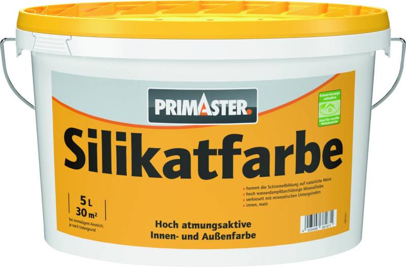 Primaster Silikatfarbe 5 L weiß stumpfmatt Primaster Silikatfarbe 5 L weiß stumpfmatt von Primaster