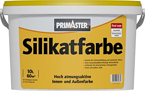 Primaster Silikatfarbe 60 m² weiß 10 l atmungsaktiv von Primaster