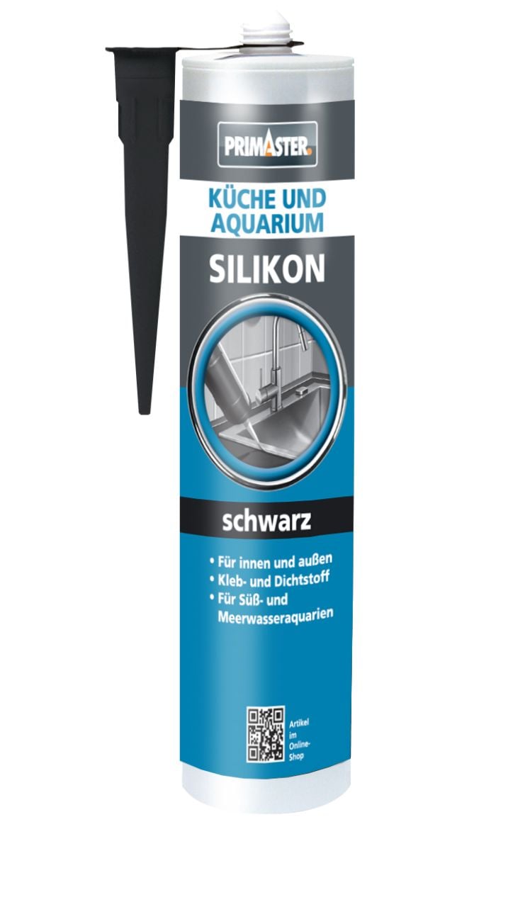 Primaster Silikon Küche & Aquarium schwarz 300 ml von Primaster