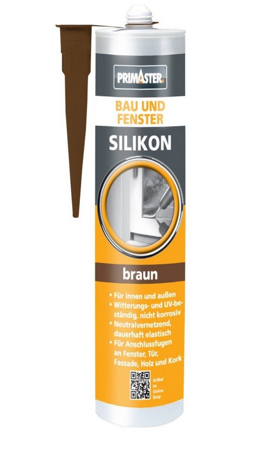 Primaster Silikon Primaster Bau und Fenster Silikon braun 310 ml von Primaster