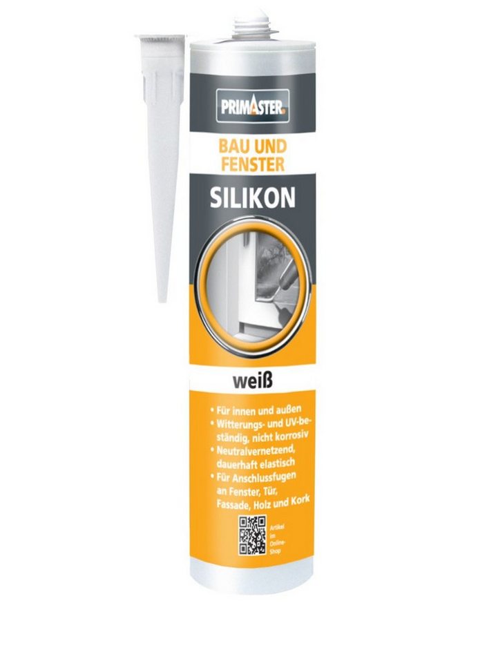 Primaster Silikon Primaster Bau und Fenster Silikon weiß 310 ml von Primaster