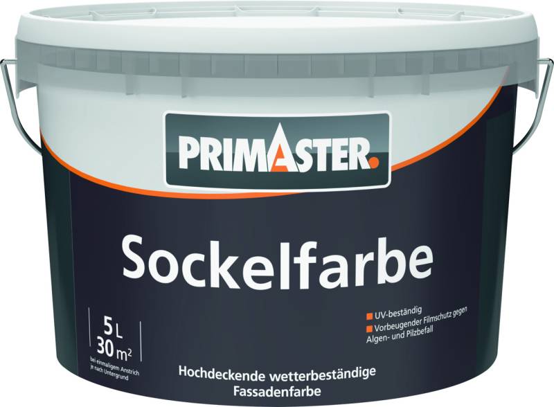 Primaster Sockel- und Dachfarbe 5 L anthrazit von Primaster