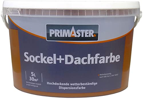 Primaster Sockelfarbe 5 l havanna matt Dachfarbe Dachbeschichtung Dachlack von Primaster