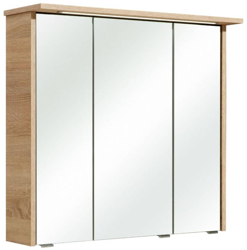 Primaster Spiegelschrank Berlin mit Licht eiche 75 x 72 cm von Primaster