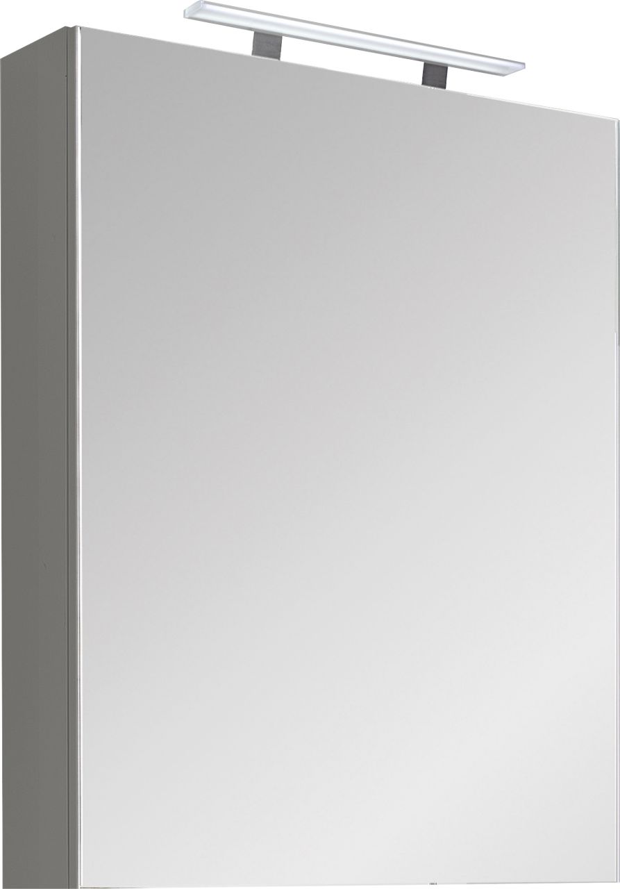 Primaster Spiegelschrank Düsseldorf mit Beleuchtung grau 60 x 70 cm von Primaster