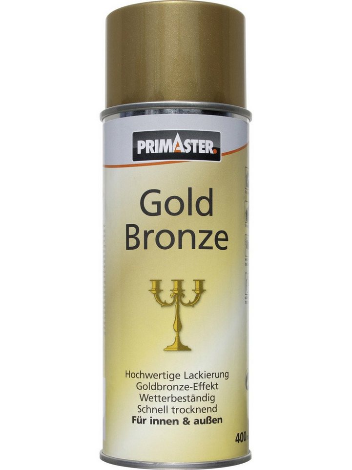 Primaster Sprühlack Primaster Lackspray 400 ml goldbronze von Primaster