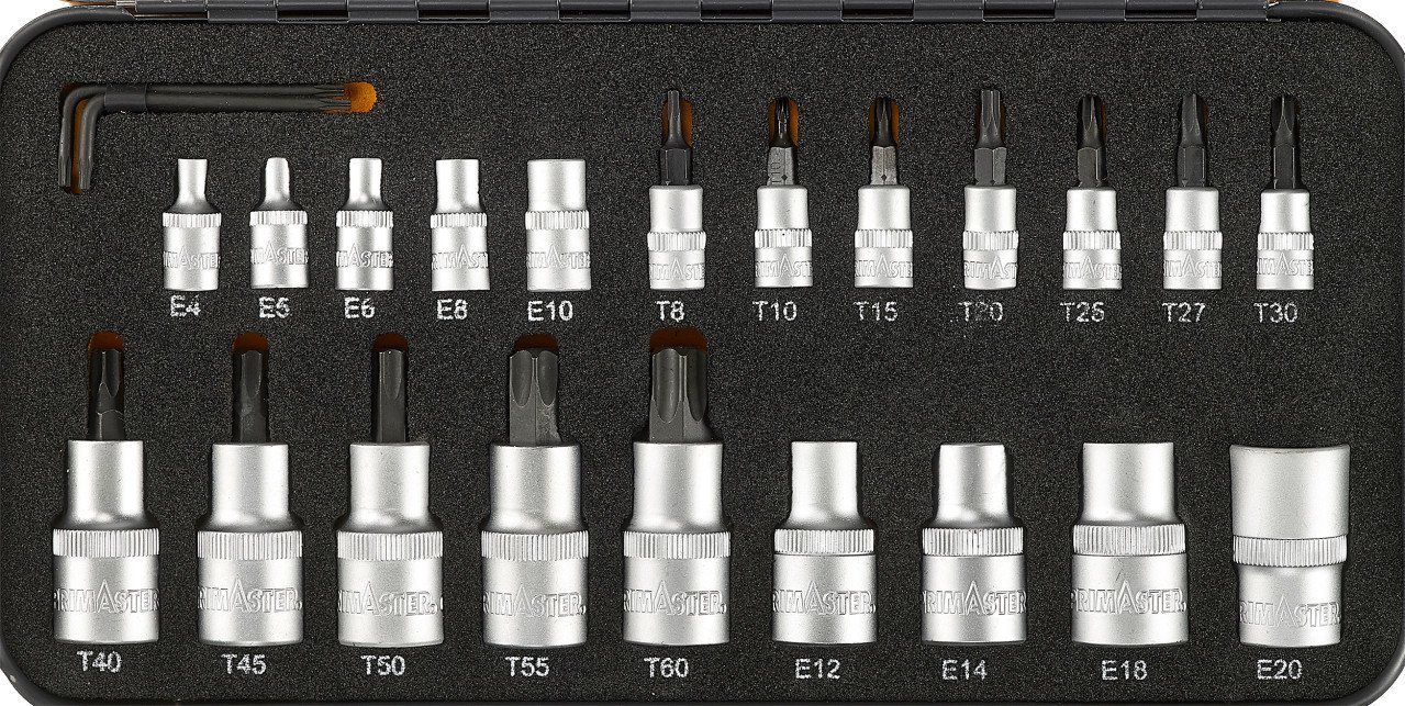 Primaster Steckschlüssel Primaster-Mechaniker-Bit-Steckschlüssel-Set STB24 von Primaster