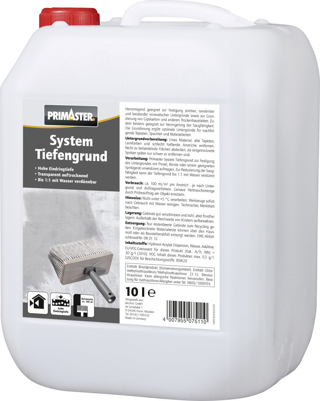 Primaster System Tiefengrund 10 l von Primaster