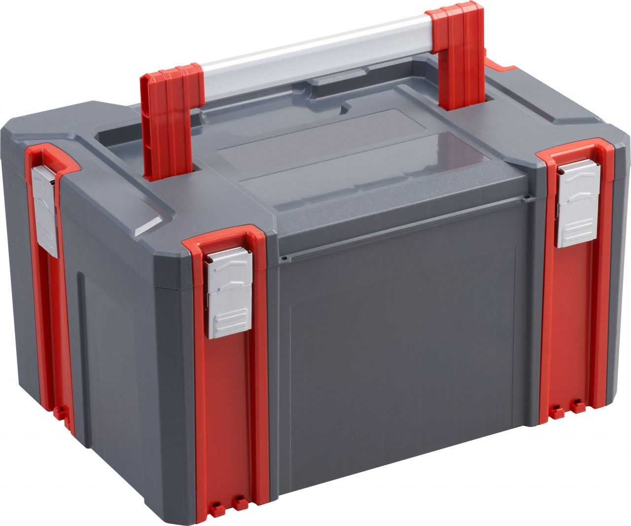 Primaster Systembox 44 x 31 x 25 cm unbestückt grau-rot von Primaster