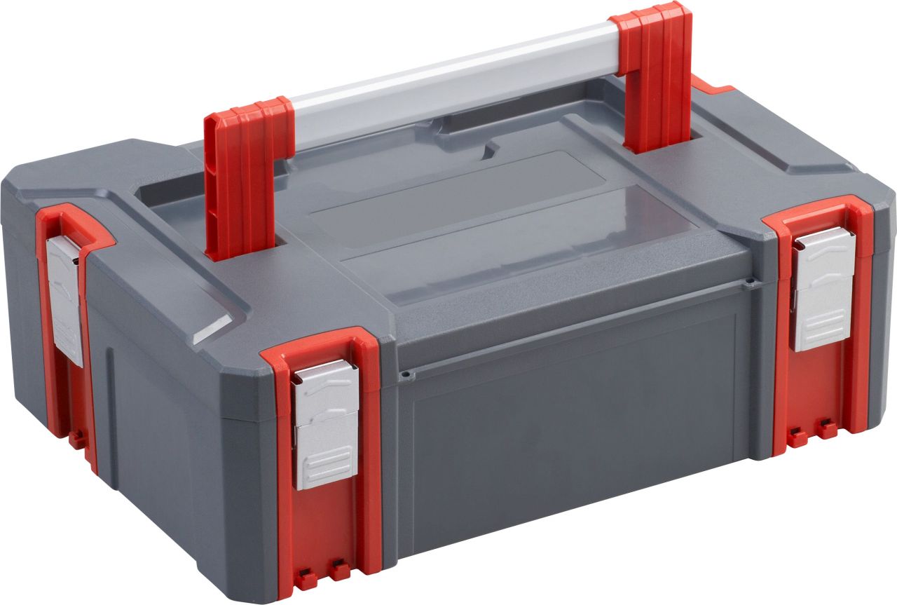 Primaster Systembox 44 x 31 x 15 cm unbestückt grau-rot von Primaster