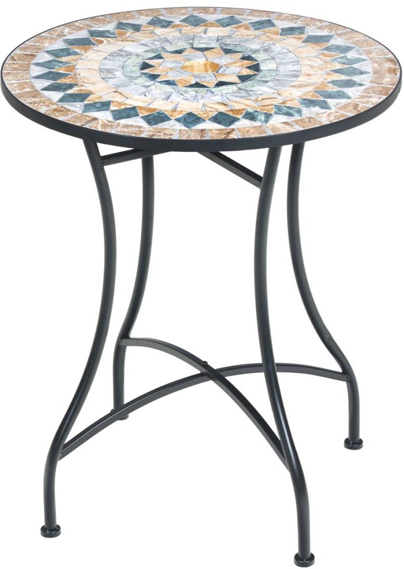 Primaster Tisch Provence Ø 60 cm, Höhe 72 cm, rund, Mosaik von Primaster