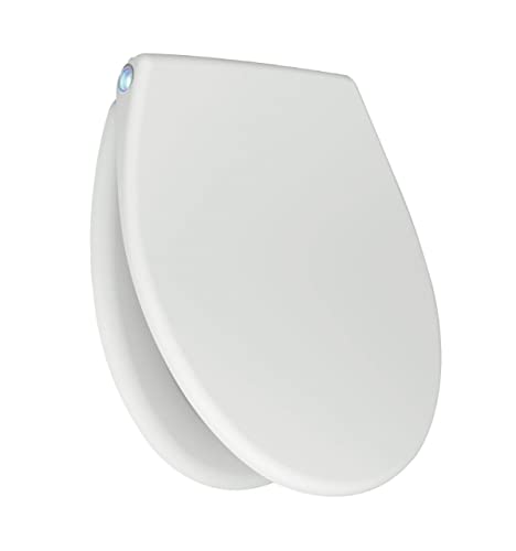 Primaster Toilettendeckel Dallas Absenkautomatik Weiß LED WC Sitz Toilettensitz von Primaster