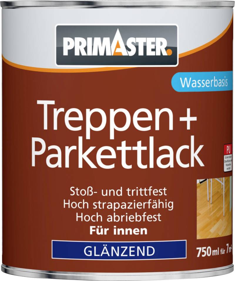 Primaster Treppen und Parkettlack 750 ml glänzend von Primaster