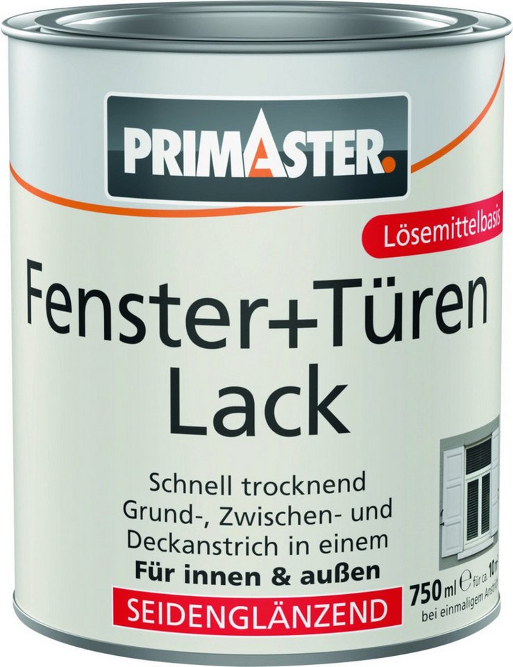 Primaster Tür- und Fensterlack Primaster Fenster + Türenlack 750 ml weiß Primaster Tür- und Fensterlack Primaster Fenster + Türenlack 750 ml weiß von Primaster