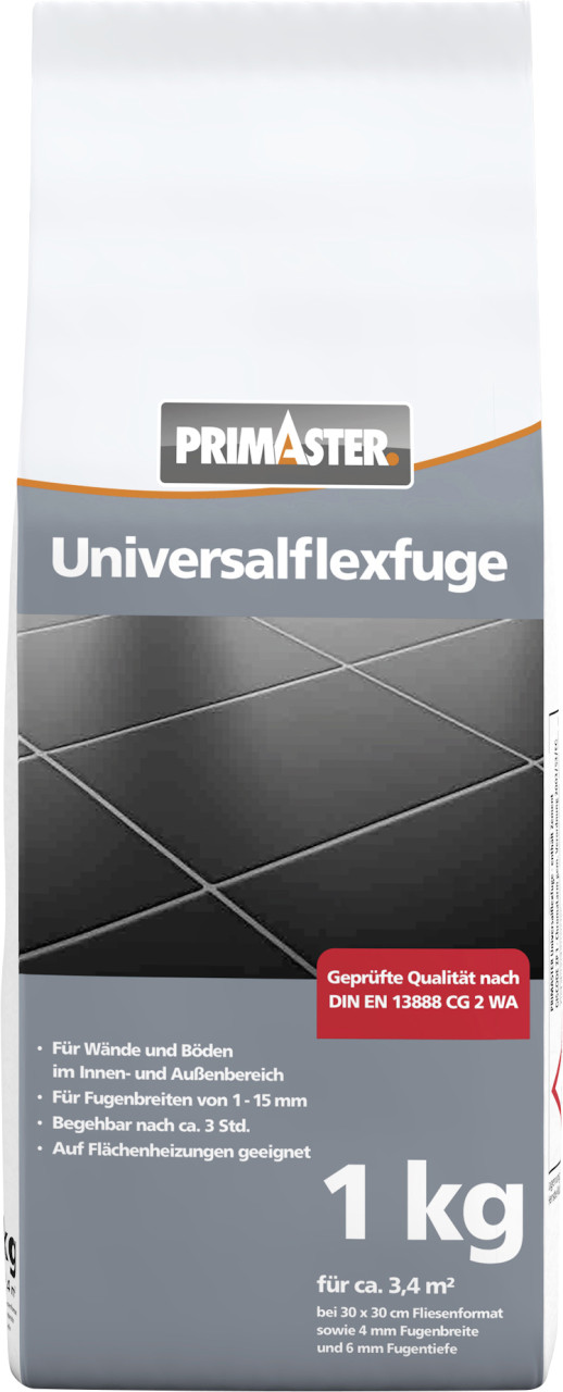 Primaster Universalflexfuge 1 - 15 mm basalt 1 kg von Primaster