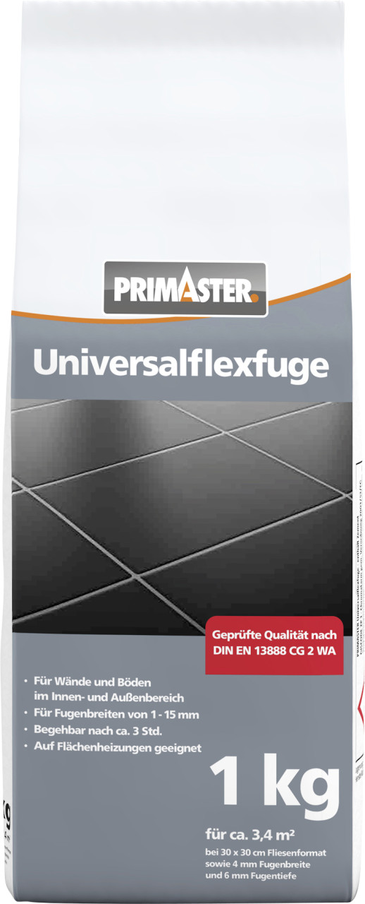 Primaster Universalflexfuge 1 - 15 mm weiß 1 kg von Primaster