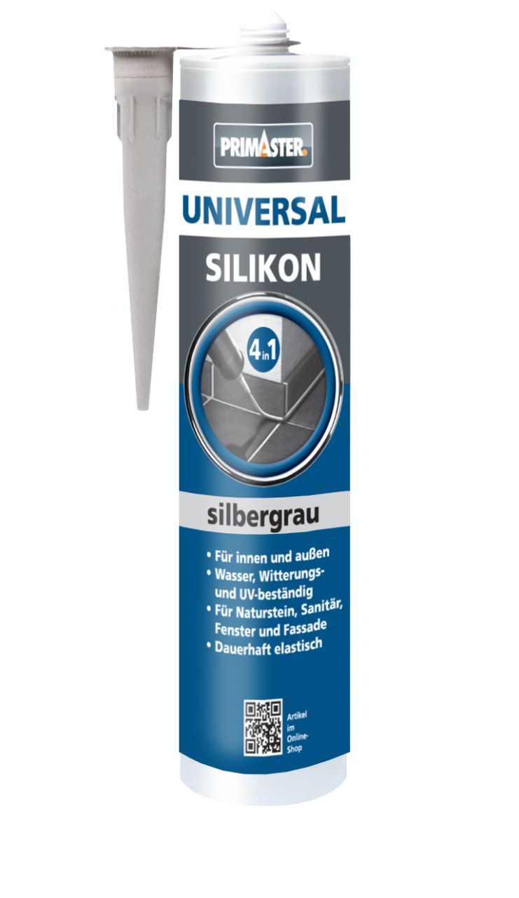 Primaster Universal Silikon 4 in1 silbergrau 300 ml von Primaster