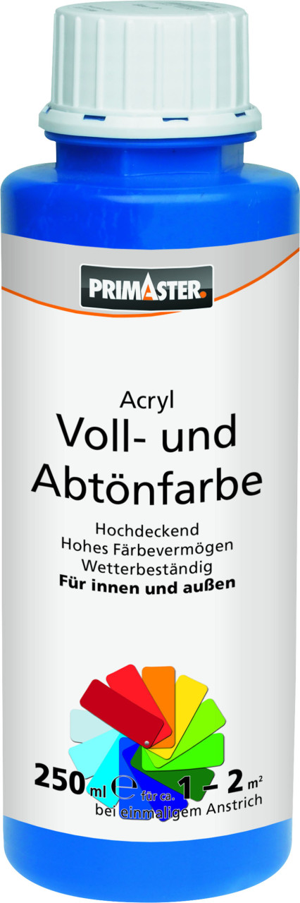 Primaster Voll- und Abtönfarbe 250 ml blau matt von Primaster