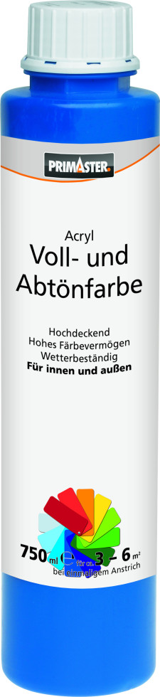 Primaster Voll- und Abtönfarbe 750 ml anthrazit matt Primaster Voll- und Abtönfarbe 750 ml anthrazit matt von Primaster