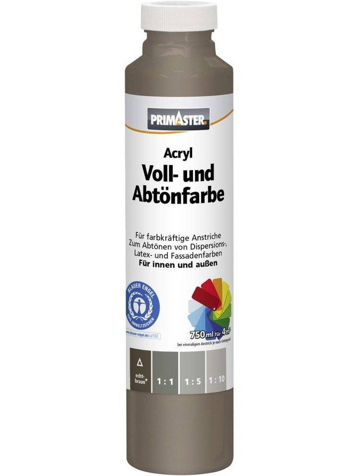 Primaster Vollton- und Abtönfarbe Primaster Voll- und Abtönfarbe 750 ml echtbraun von Primaster