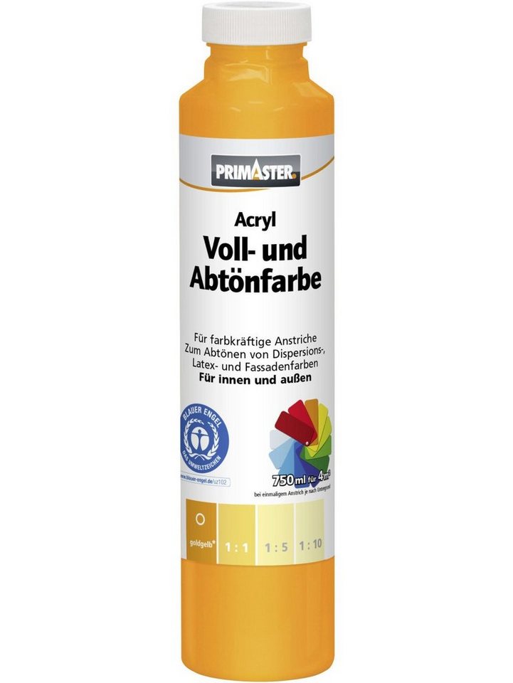 Primaster Vollton- und Abtönfarbe Primaster Voll- und Abtönfarbe 750 ml goldgelb von Primaster