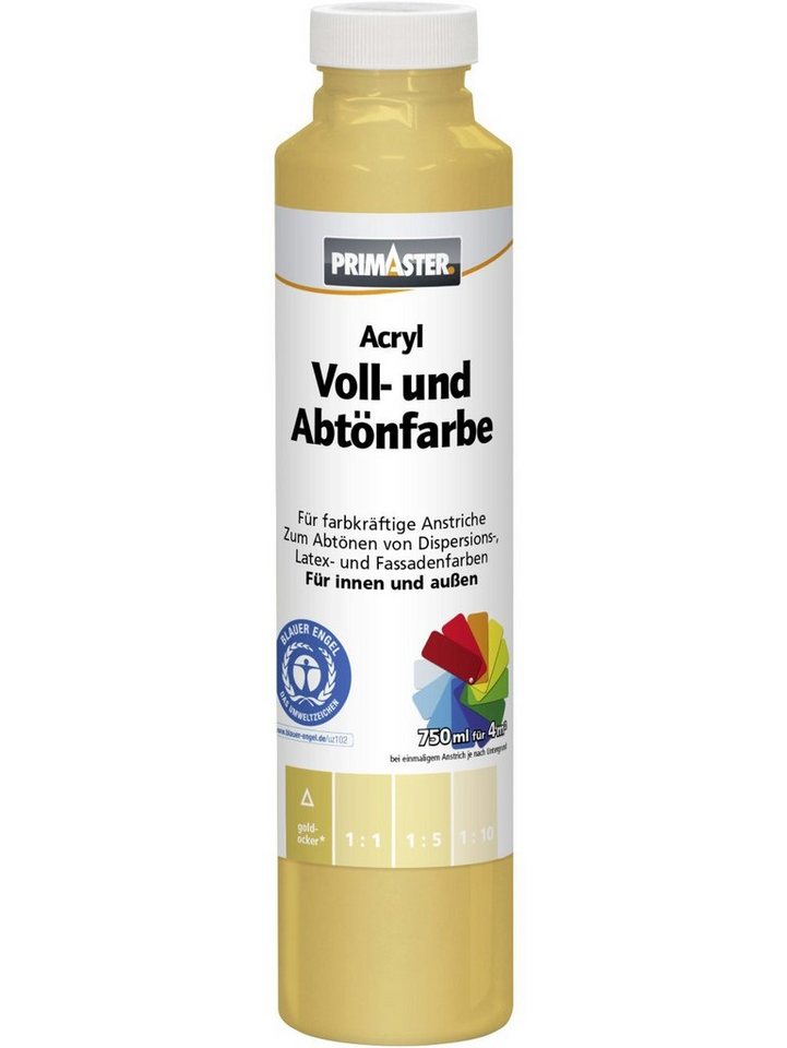 Primaster Vollton- und Abtönfarbe Primaster Voll- und Abtönfarbe 750 ml goldocker von Primaster