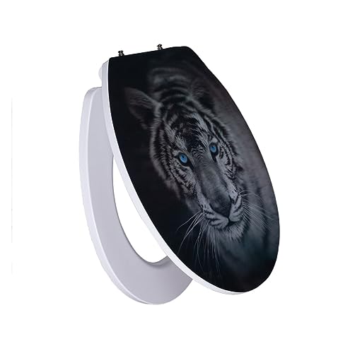 Primaster WC-Sitz mit Absenkautomatik Tiger 3D weiß WC-Sitz von Primaster