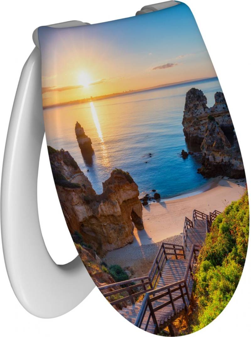 Primaster WC-Sitz mit Absenkautomatik Algarve weiß von Primaster