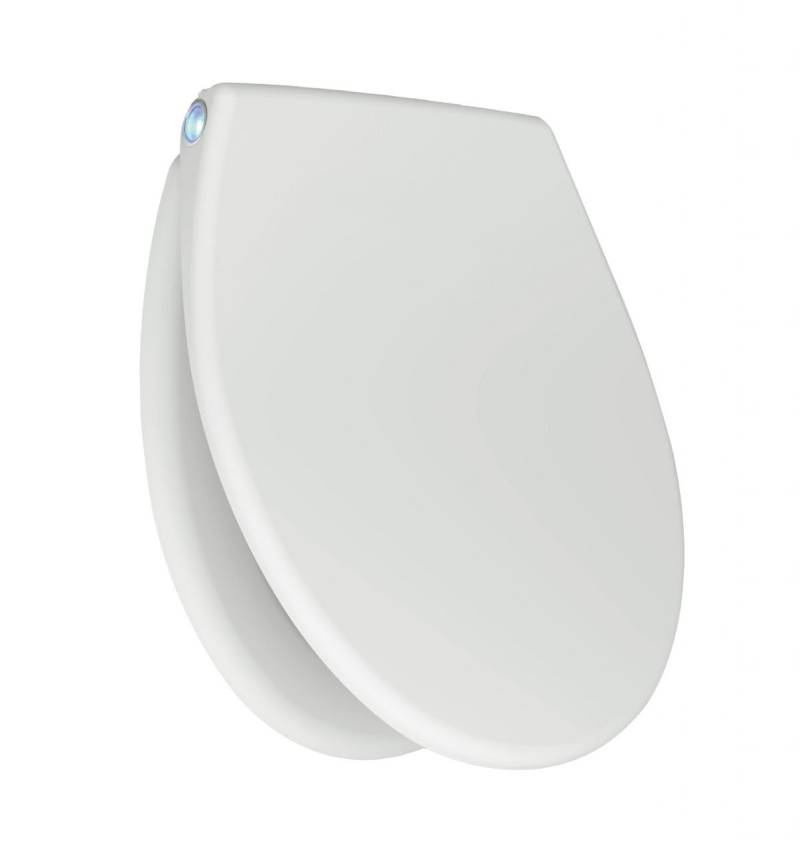 Primaster WC-Sitz mit Absenkautomatik Dallas weiß und LED von Primaster