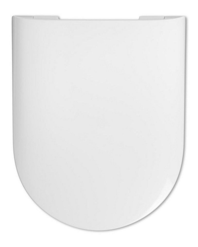 Primaster WC-Sitz Primaster WC-Sitz mit Absenkautomatik D-Form weiß, Abnehmbar Absenkautomatik Edelstahlscharniere von Primaster