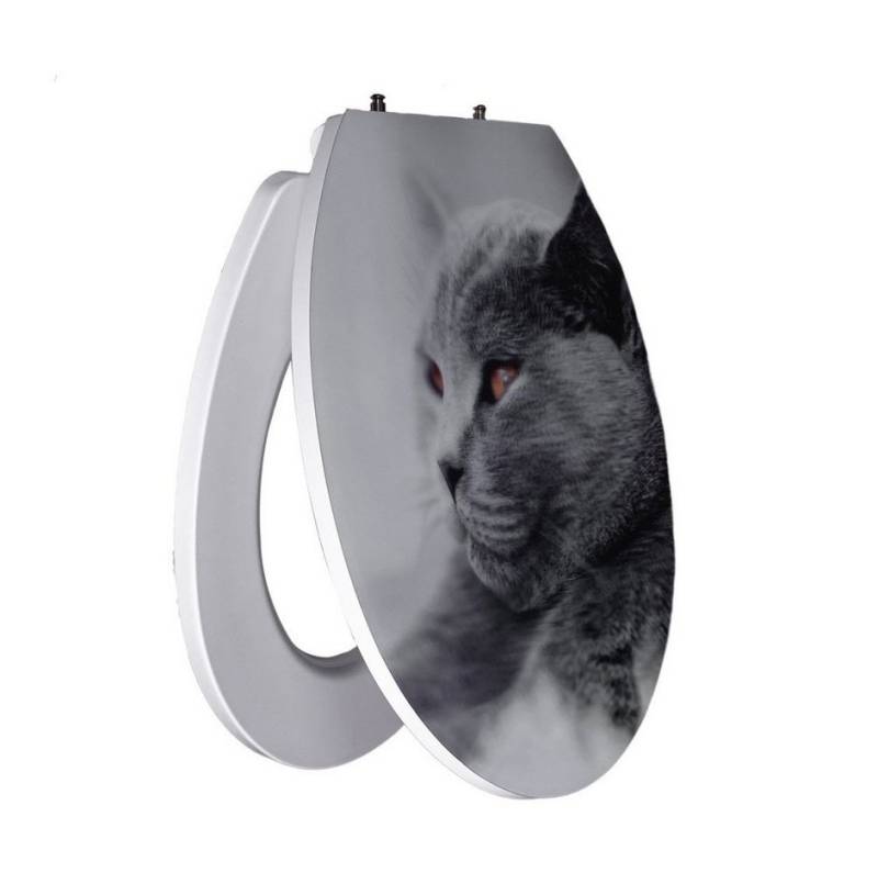 Primaster WC-Sitz Primaster WC-Sitz mit Absenkautomatik Katze 3D, Abnehmbar Absenkautomatik Kunststoffscharniere Primaster WC-Sitz Primaster WC-Sitz mit Absenkautomatik Katze 3D, Abnehmbar Absenkautomatik Kunststoffscharniere von Primaster